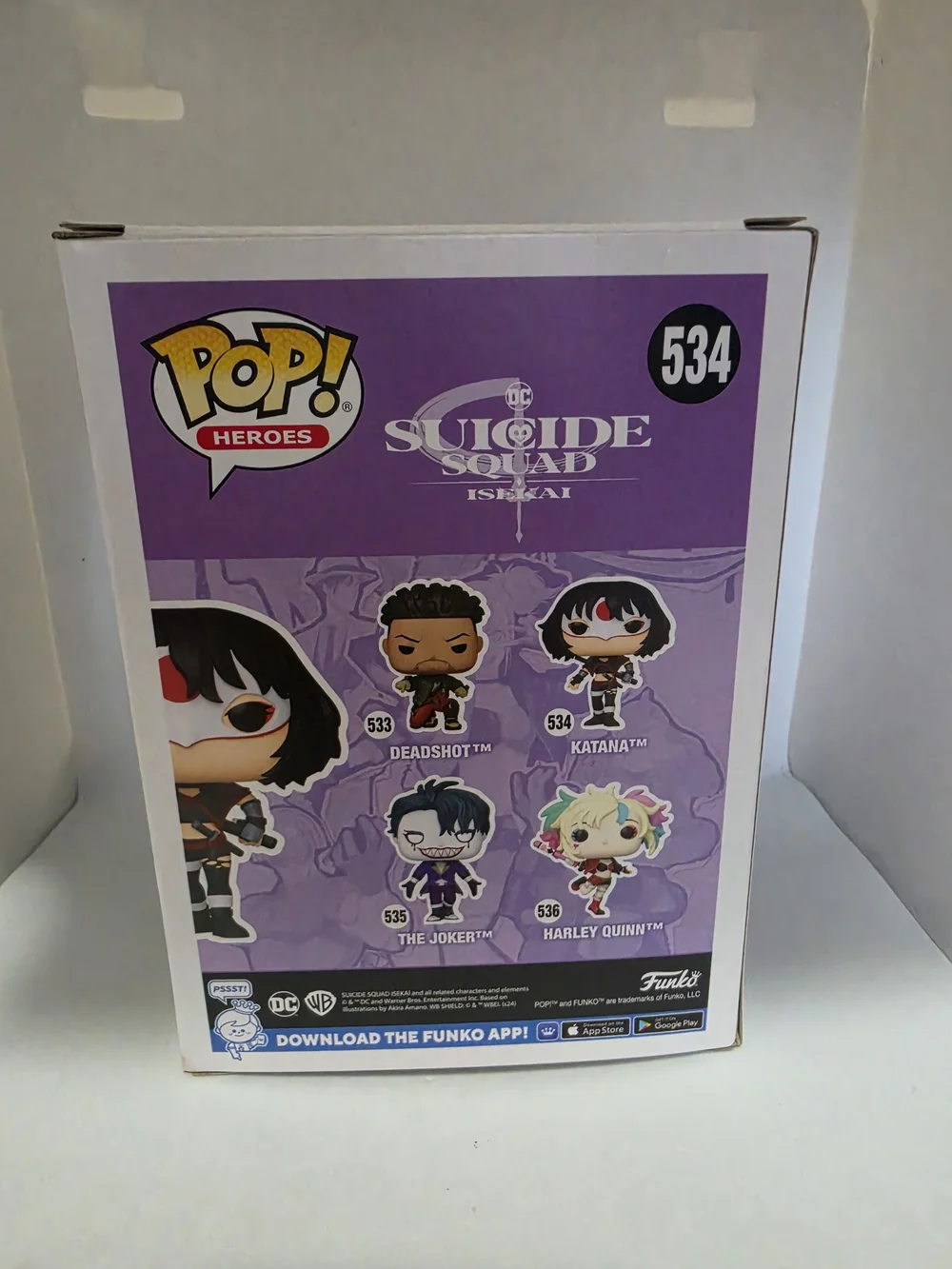 Funko Pop! Heroes Suicide Squad Harley Quinn, Katana & The Joker Set